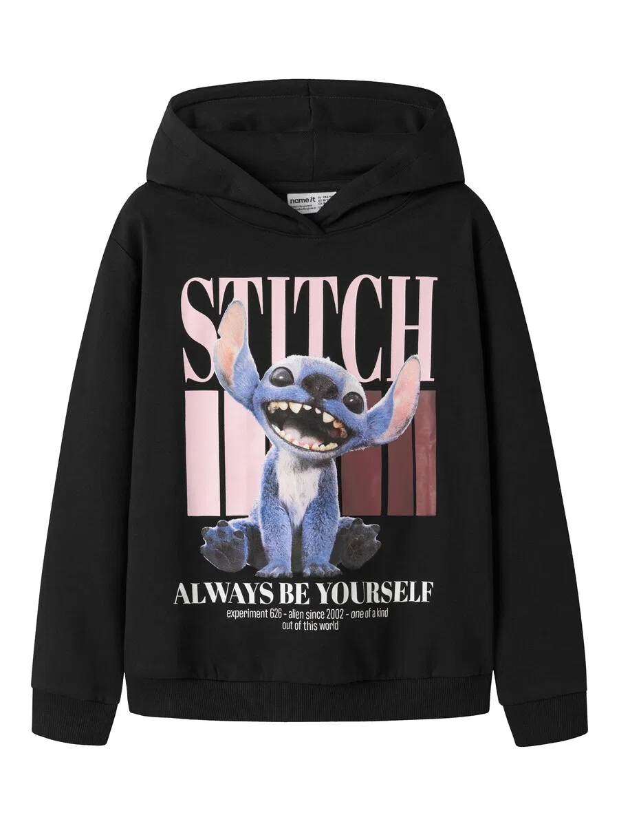 Толстовка NAME IT 'NKFADA STITCH' черного цвета
