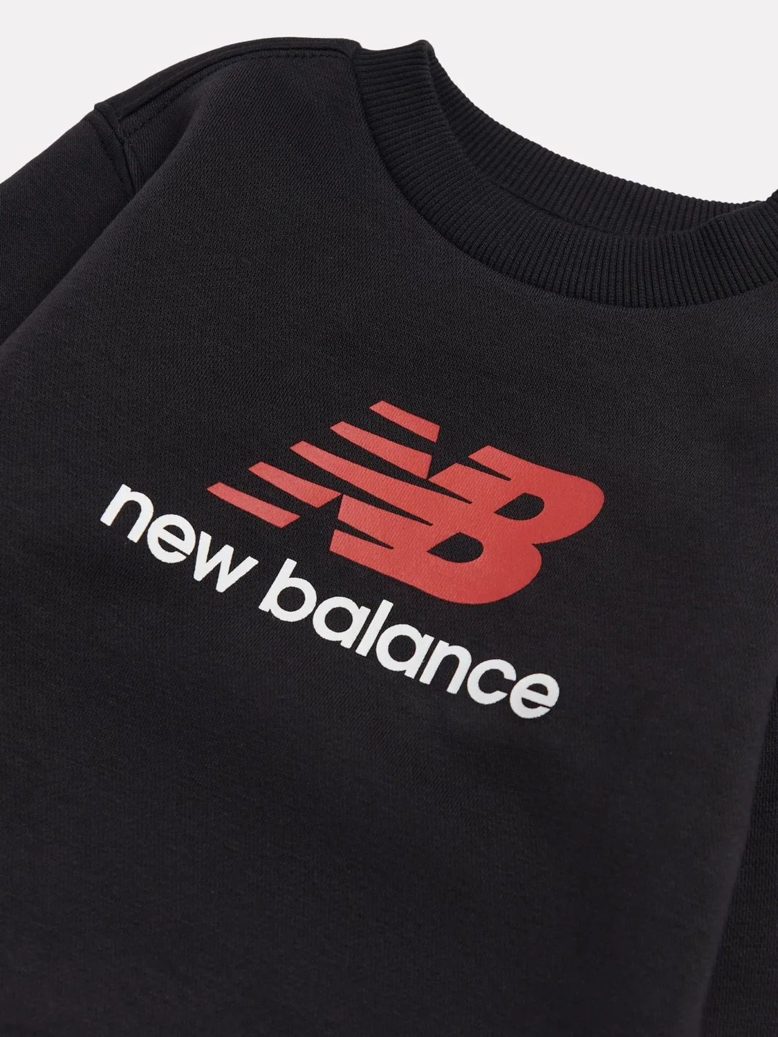 Свитшот с логотипом Stacked Logo New Balance, черный — фото 3