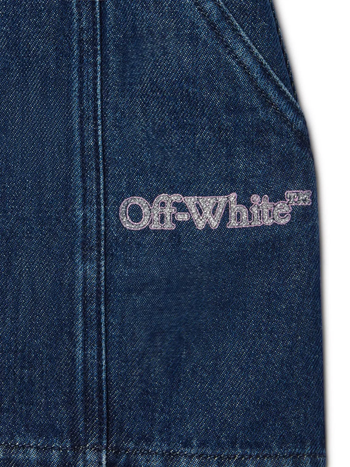 Джинсовая юбка Bookish OFF-WHITE, синий — фото 2