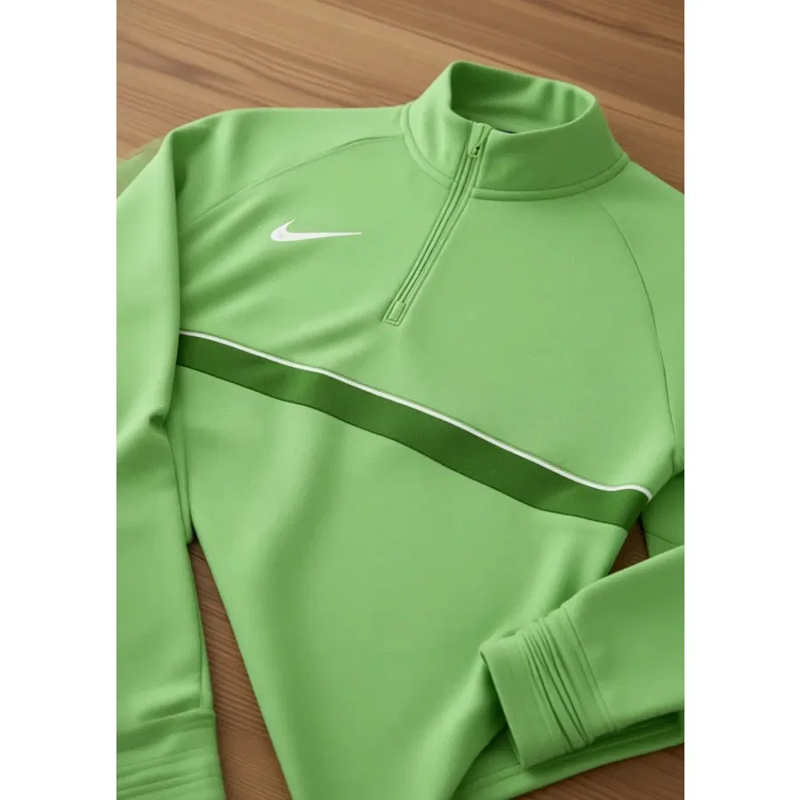 Мужской свитшот Nike с длинным рукавом, модели Nk Df ACD21 Dril Top, Зеленый — фото 3