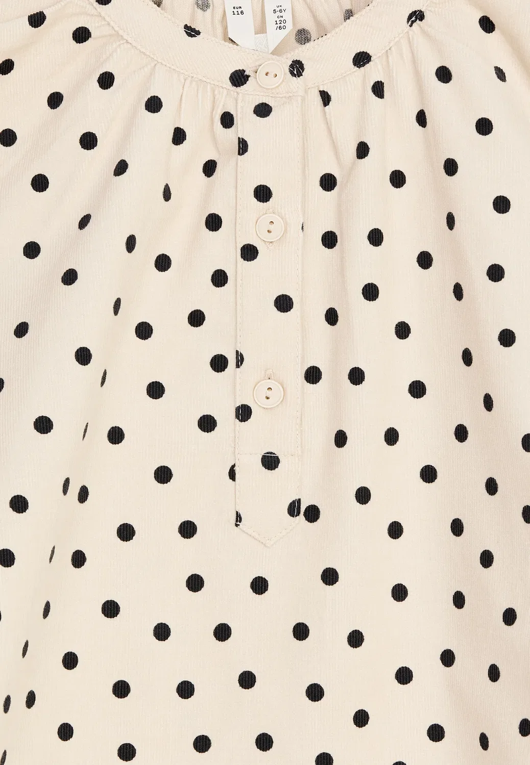 Вельветовая блузка - блузка Arket, Beige Black — фото 3