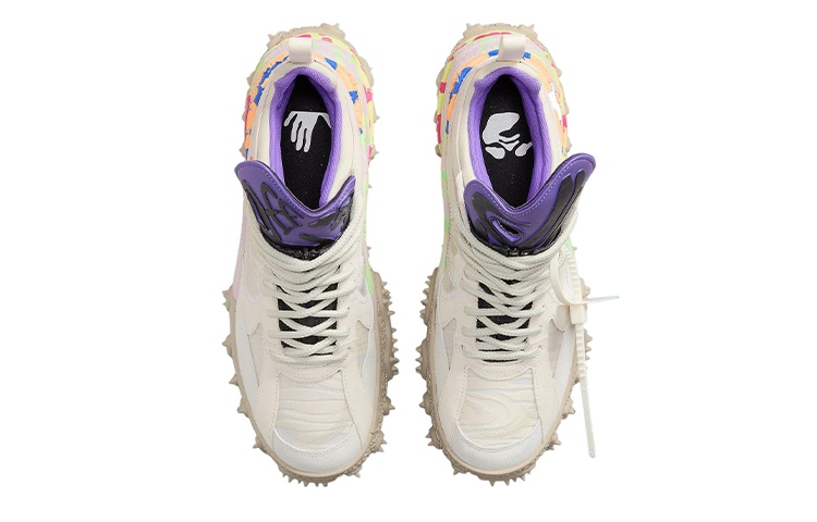 Кроссовки Nike Air Terra Forma Off-White, белый/фиолетовый — фото 4