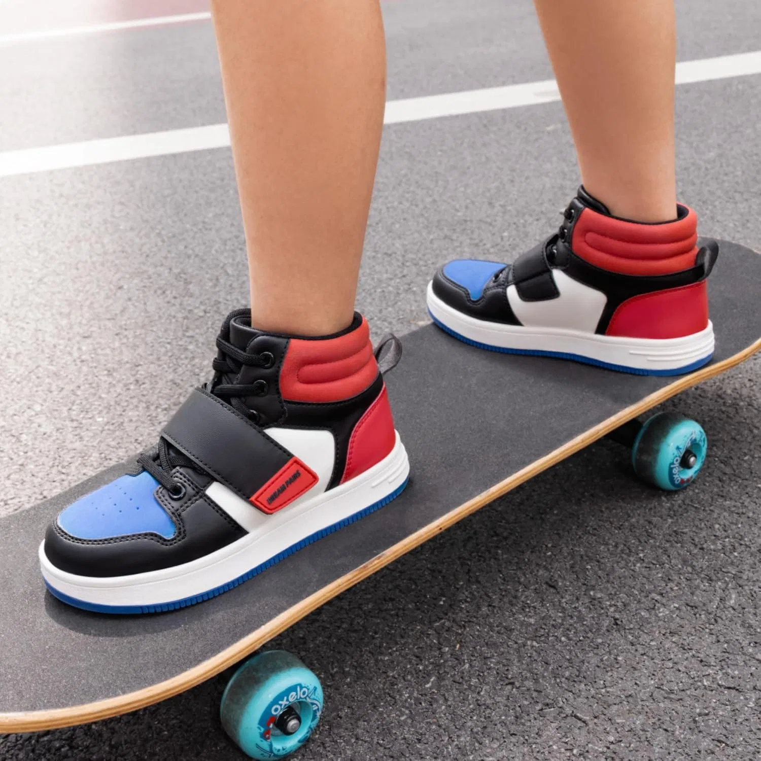 Детские кроссовки высокие LilLegends Skyhigh DREAM PAIRS, Red/Blue/Black — фото 2