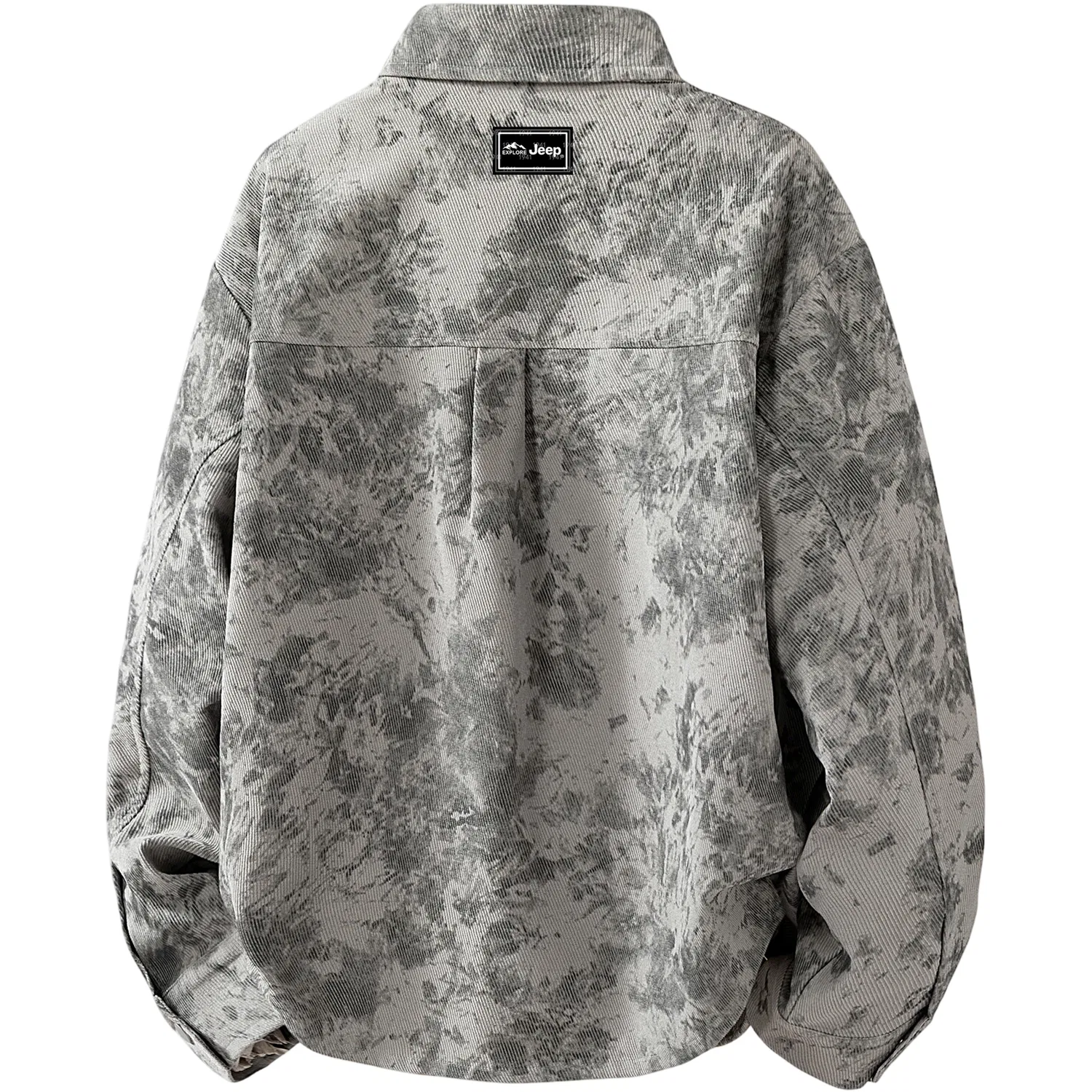 Детская рубашка с принтом Jeep, цвет Tie Dye Cream Apricot — фото 4