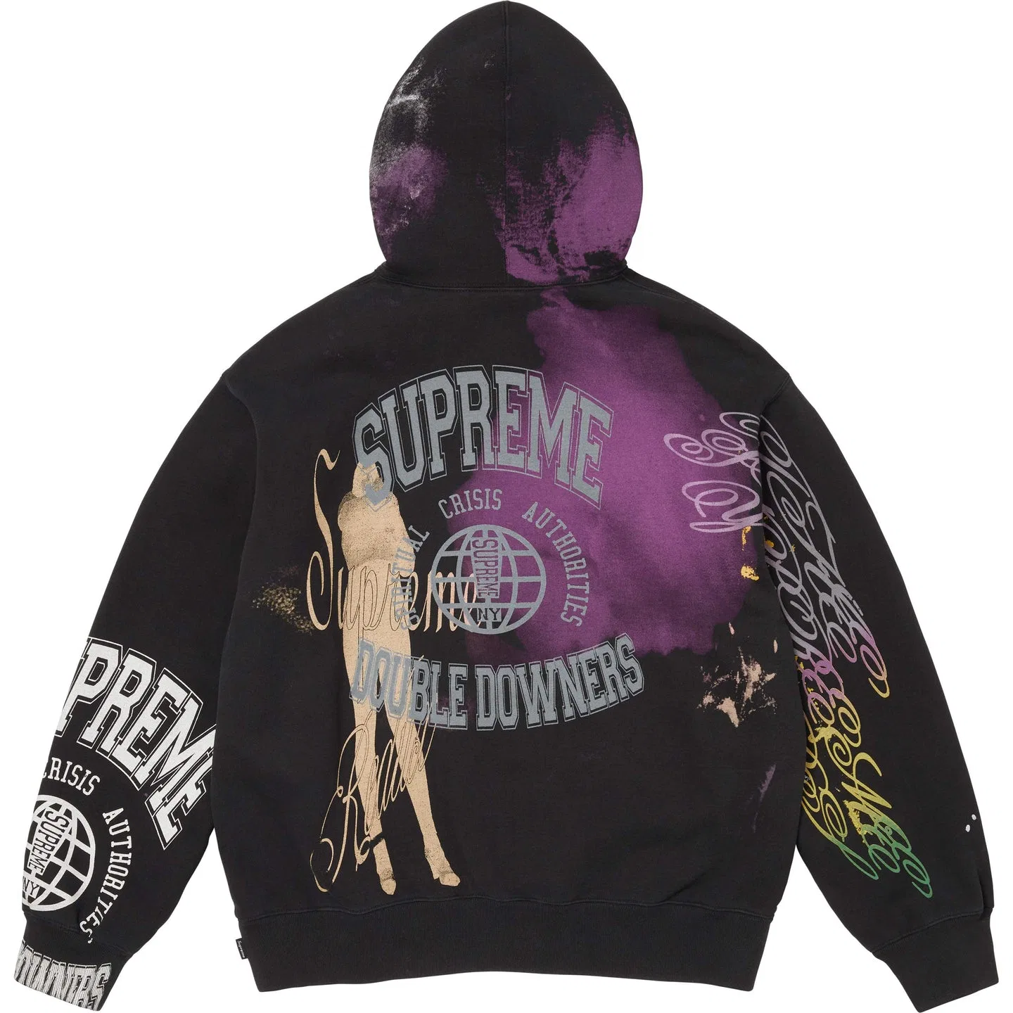 Детский свитшот с капюшоном и отстегивающимся элементом, SS26 Sweatshirts Unisex Hooded Detachable Moderate, Supreme, White — фото 4