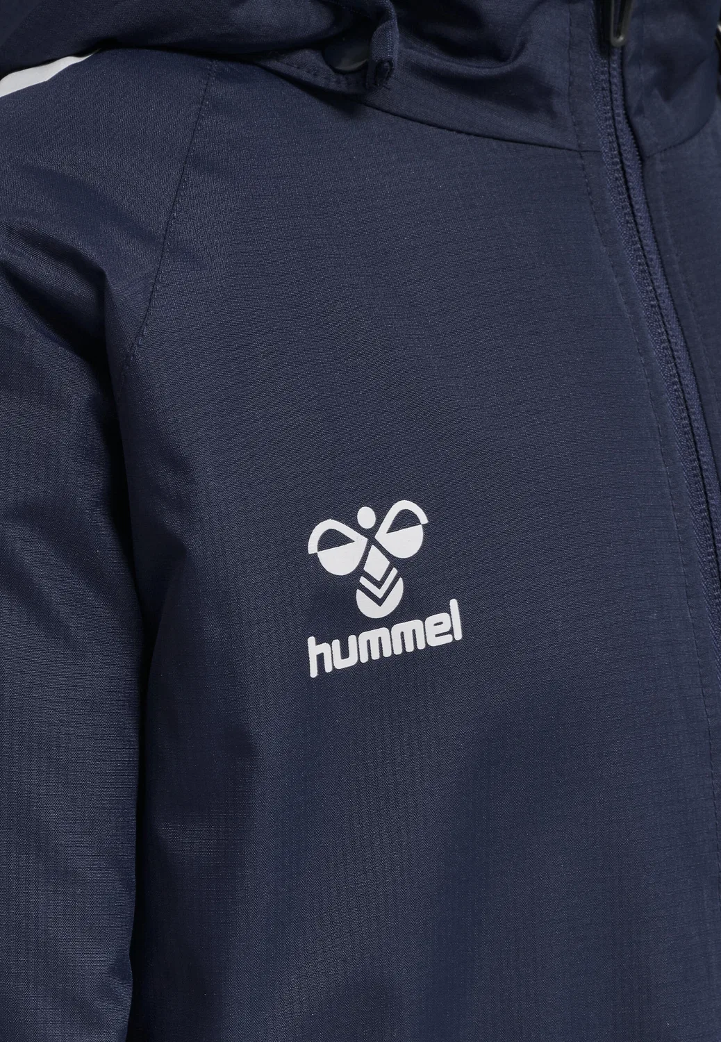Детская куртка на молнии с капюшоном hmlCORE XK BENCH JACKET KIDS Hummel, Mitternachtsindigo Navyblau — фото 4