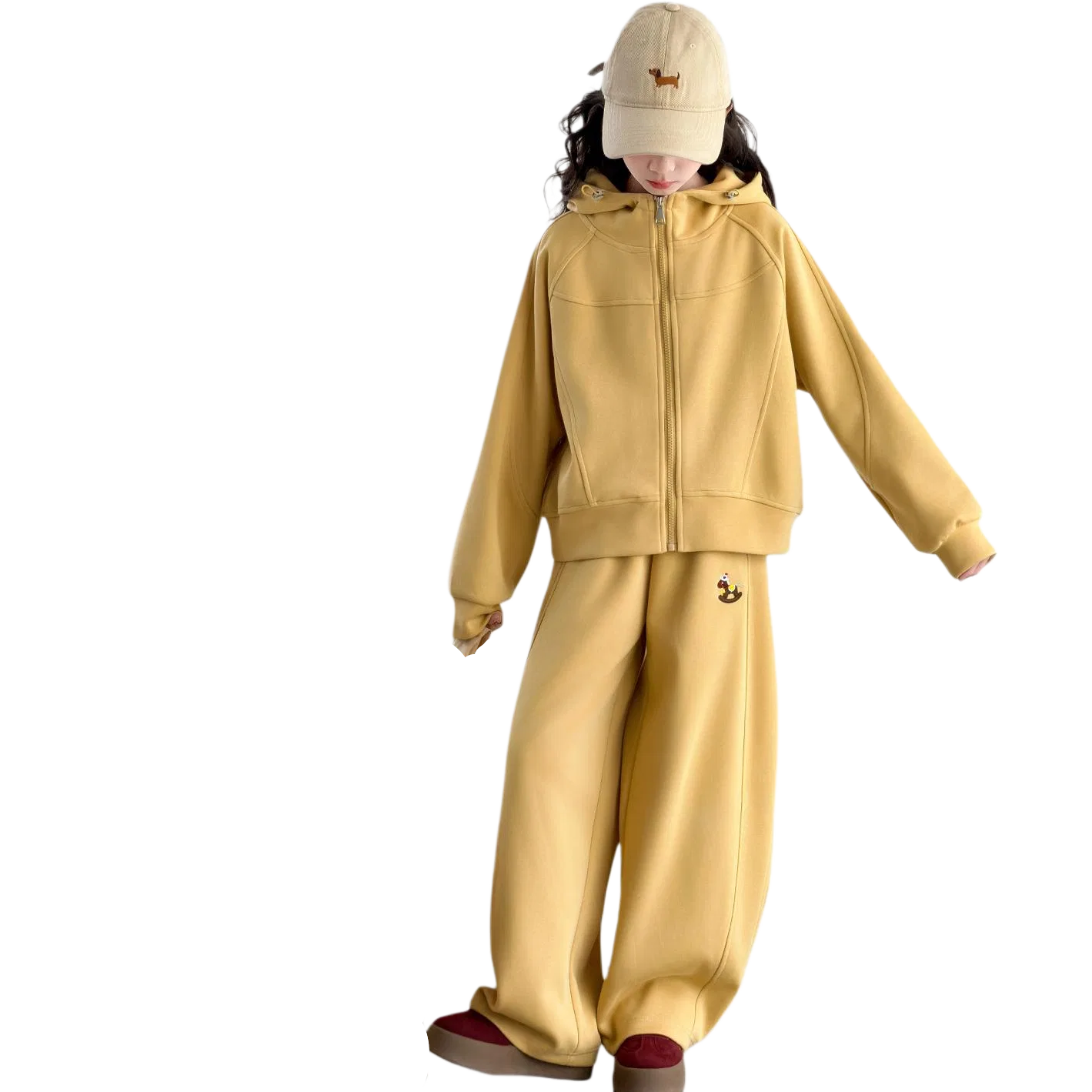 Детский спортивный костюм в ретро-стиле MADALLO, Yellow
