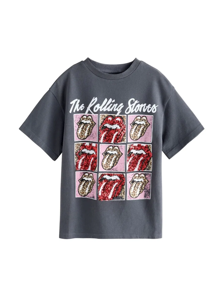 Футболка Next "The Rolling Stones" темно-серого цвета