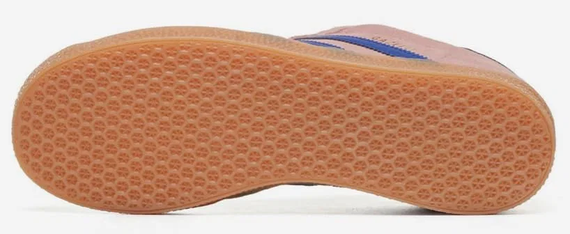 Детские кроссовки для мальчиков с замшей Gazelle Adidas, Pink Navy Blue — фото 2