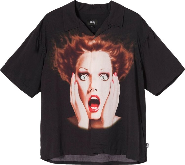 

Рубашка Stussy Harumi Girl Shirt 'Black', черный