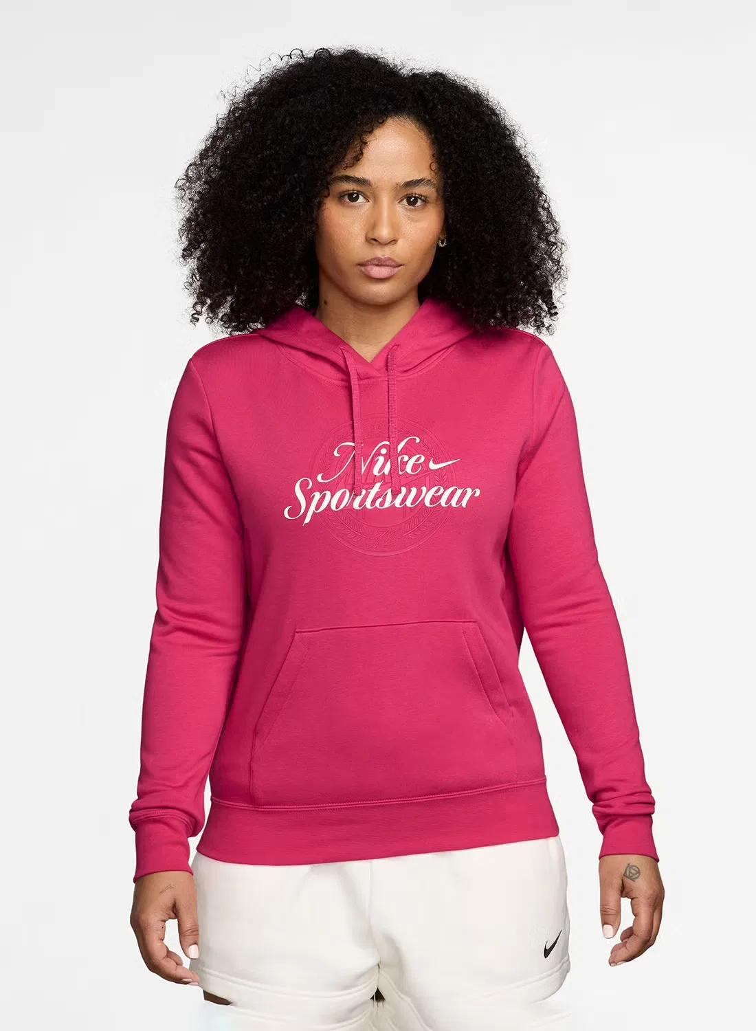 Худи с принтом Nsw Club Fleece Nike, розовый