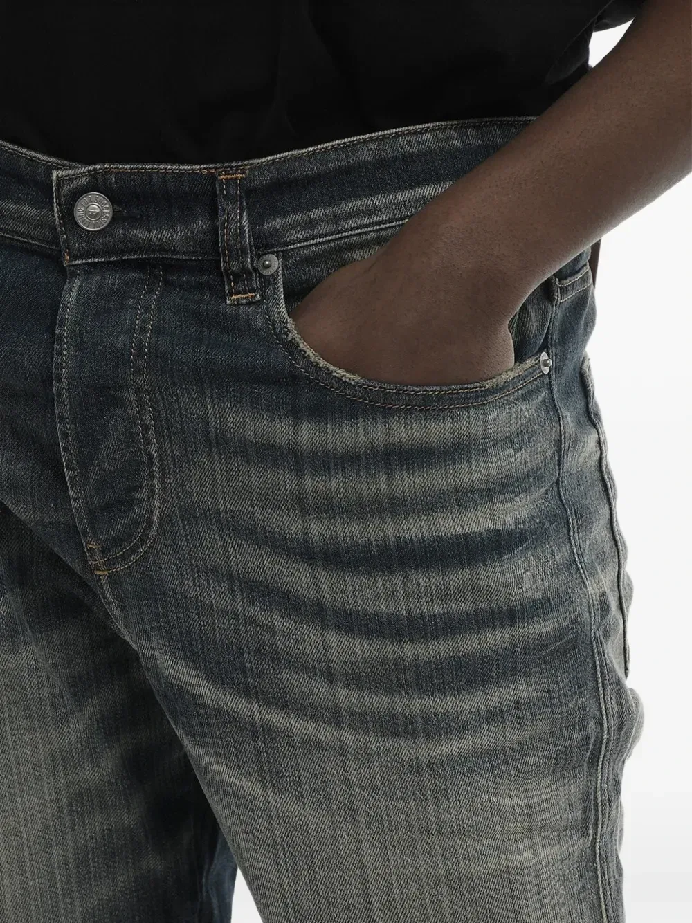 Джинсы Diesel 1998 slim-fit D-Buck расклешенные, синий — фото 4
