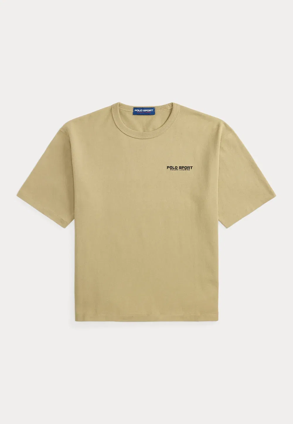Футболка-Поло свободного кроя, унисекс, с принтом Polo Ralph Lauren, Khaki — фото 4