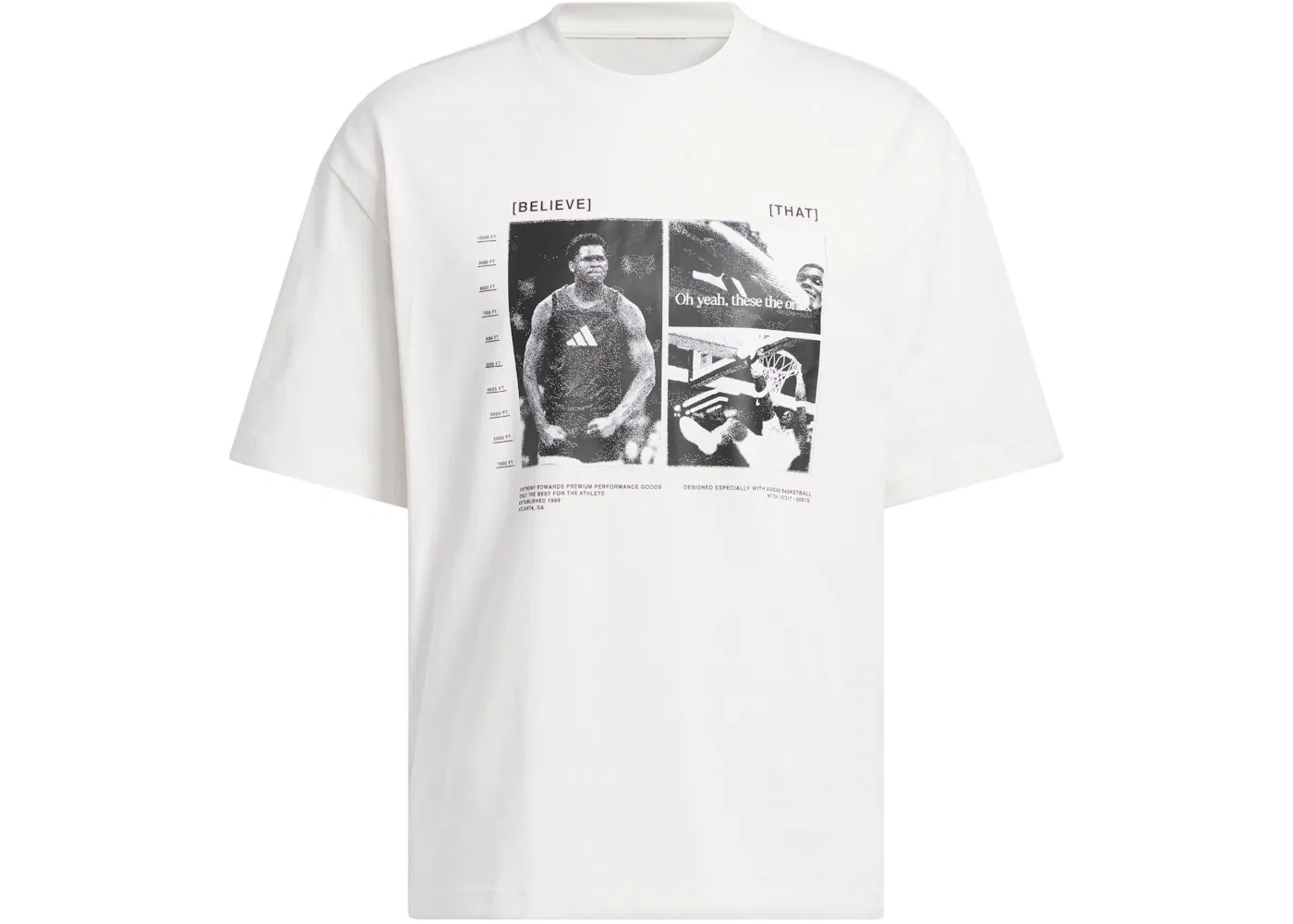 Мужская футболка с логотипом Adidas Tee, Cloud White
