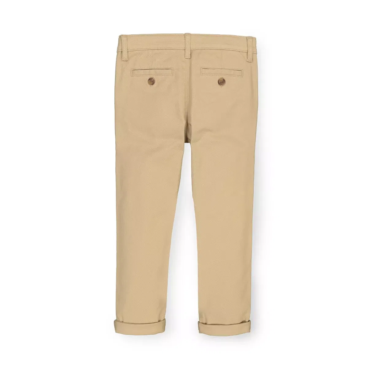 Детские брюки-чинос для мальчиков скинни из хлопка с эластаном Hope & Henry, Skinny Stretch Khaki — фото 4