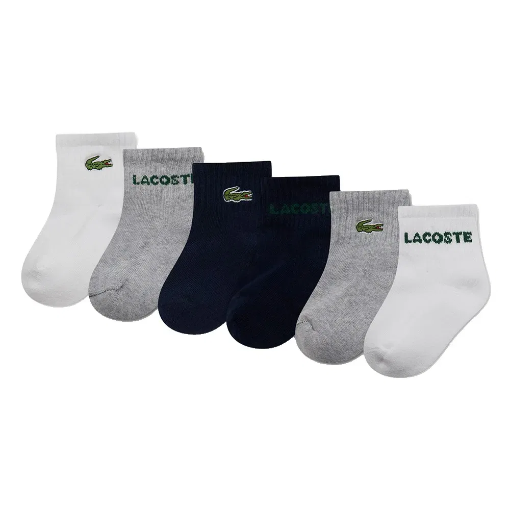 Комплект носков 6 пар Lacoste Kids, мультиколор