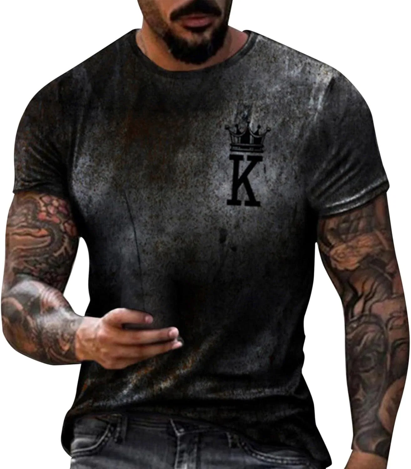Мужская футболка с коротким рукавом Athletic Stretch, Black