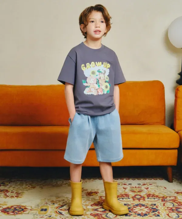 Футболка Grow Up, Musinsa Standard Kids, серая
