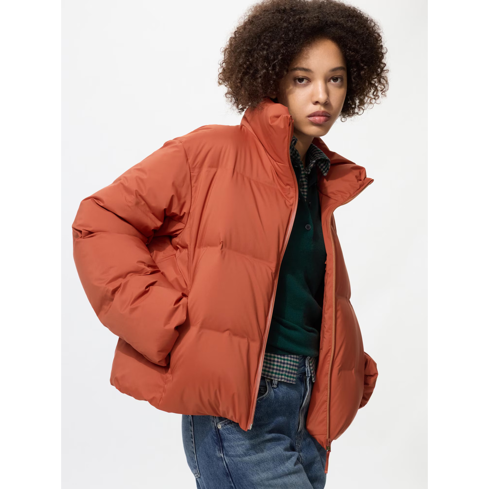 

Бесшовная пуховая куртка Uniqlo, 27 оранжевый