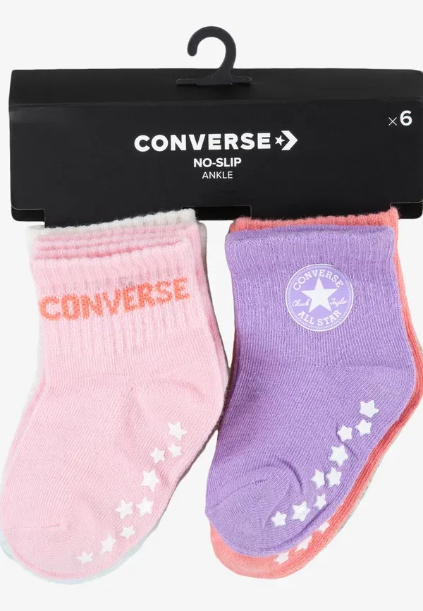 Носки Core Grip унисекс, комплект из 6 пар Converse, розовый — фото 4
