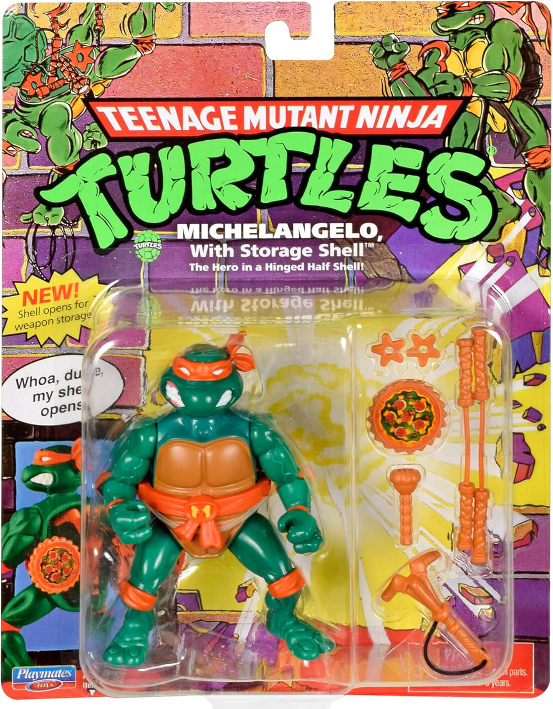 

Фигурка Teenage Mutant Ninja Turtles: Original Classic Storage Shell, Michelangelo, 10,2 см