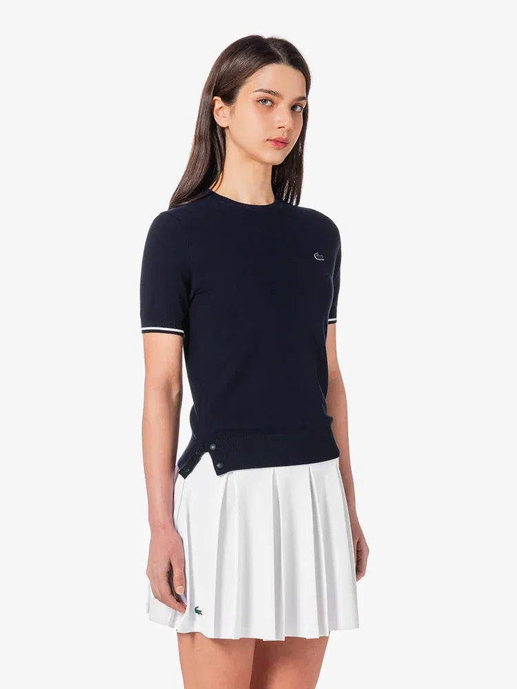 Свитер с круглым вырезом LACOSTE, базовый, Navy — фото 3