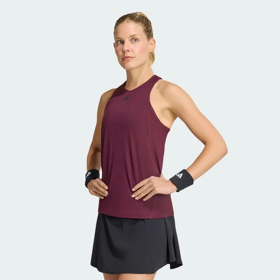 Спортивная футболка ADIDAS PERFORMANCE 'Club' темно-красного цвета — фото 2