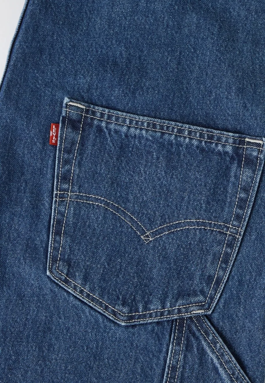 Джинсовый комбинезон LEVI'S свободного кроя «LOOSE OVERALLS» синего цвета — фото 2