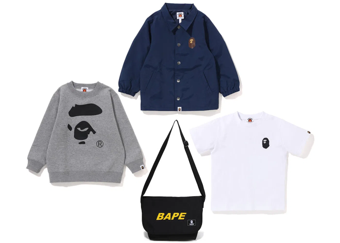 Детский комплект Happy New Year Kid's & Juniors BAPE, черный/серый/белый