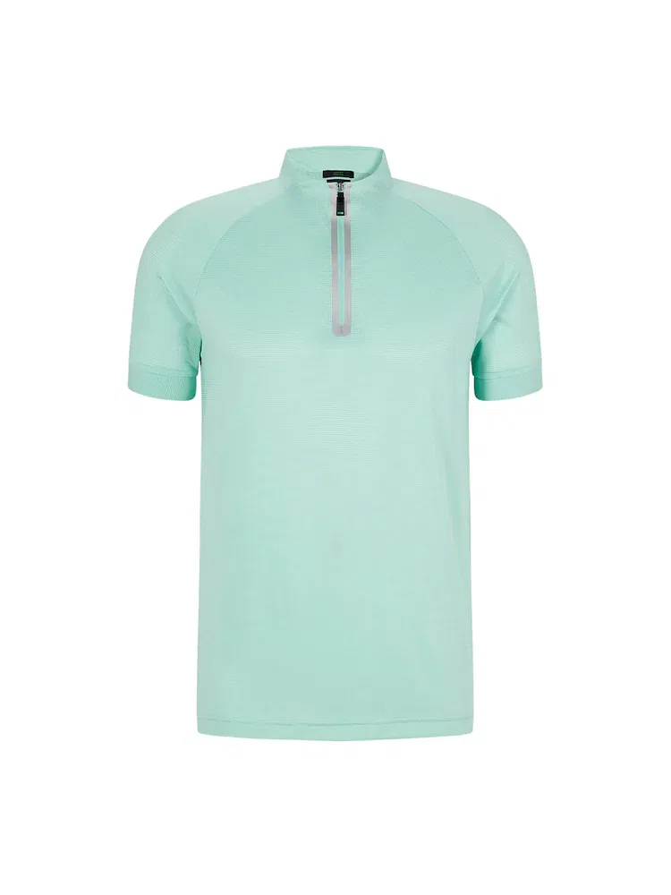 Футболка поло с длинным рукавом, Slim Fit, Golf Stretch BOSS, Sky Blue — фото 3