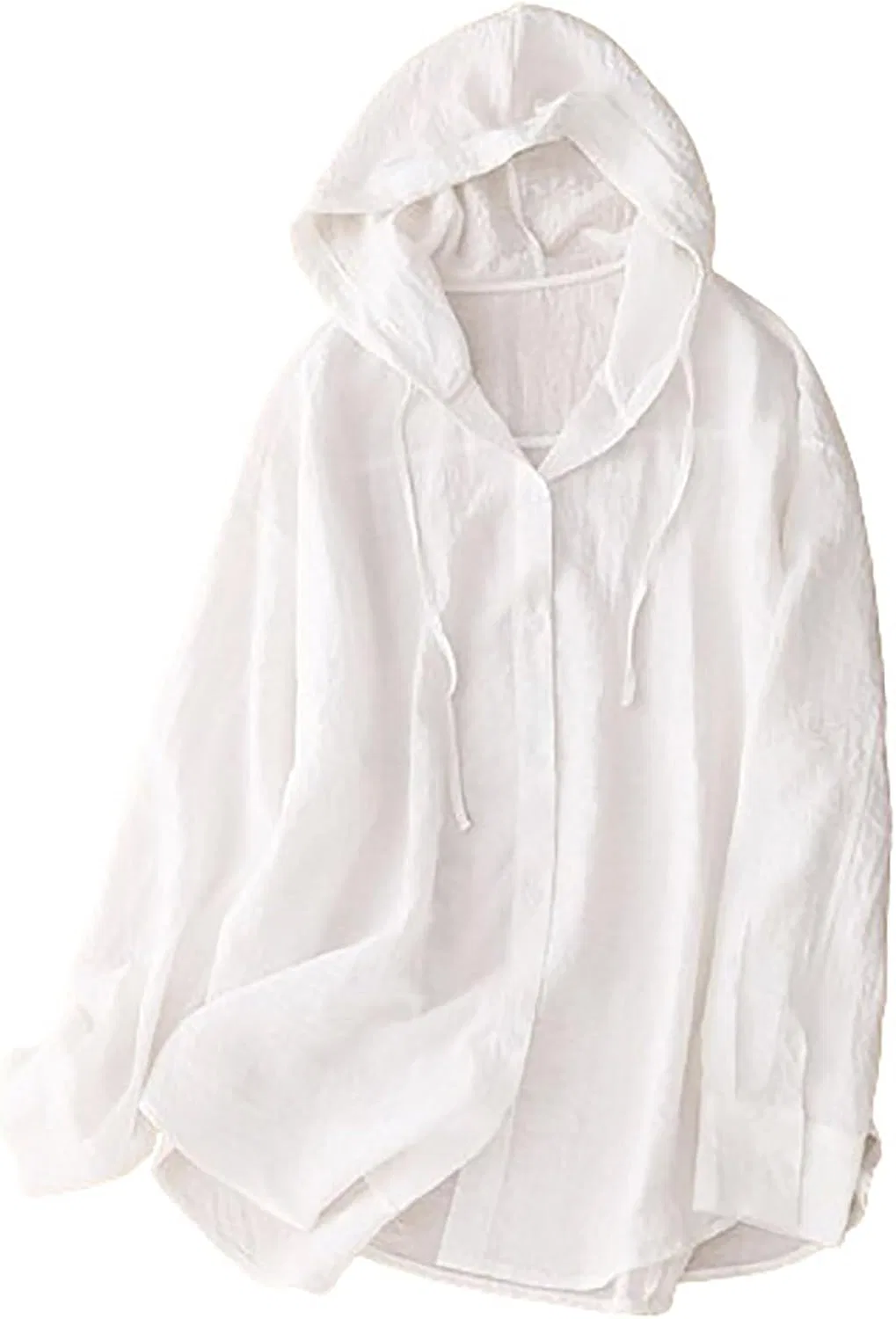 Женская рашгард с капюшоном UPF 50+ Long Sleeve UV, White