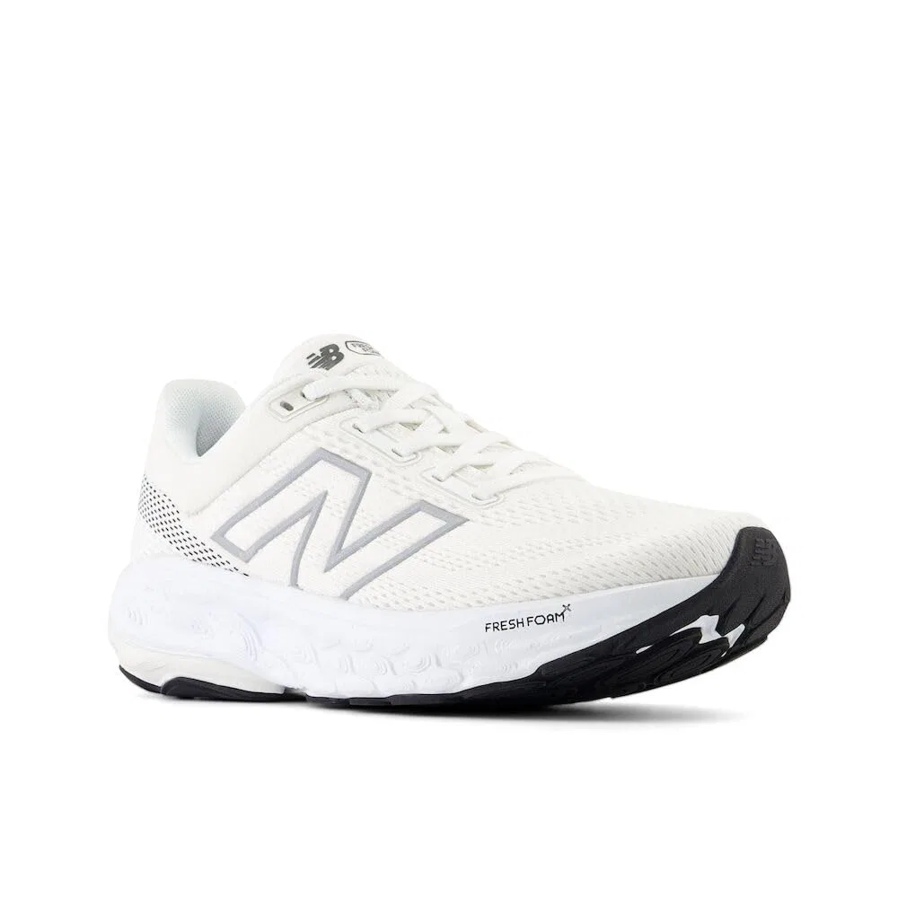 Детские беговые кроссовки для девочек с максимальной амортизацией New Balance Fresh Foam X 860 V14, White Sea Salt Black — фото 4