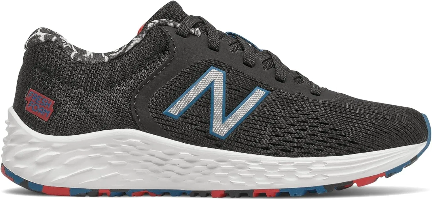 Детские кроссовки для девочек Fresh Foam Arishi V2 New Balance, Black/Oxygen Blue/Team Red — фото 2