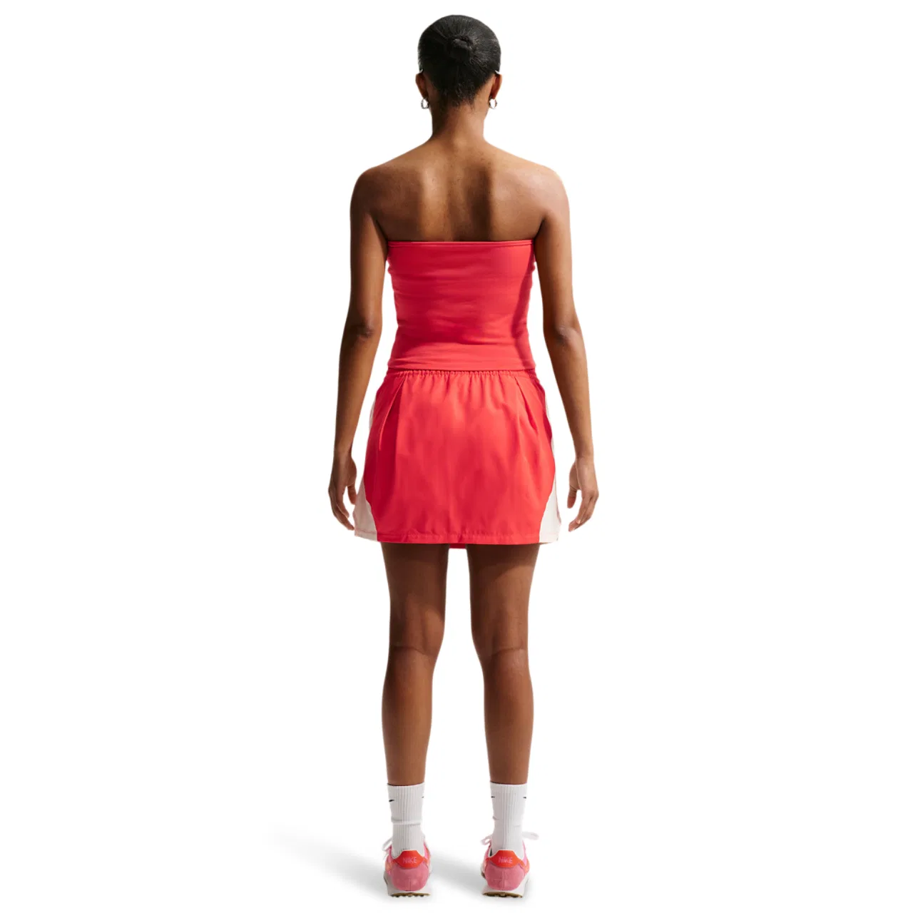 Юбка мини для женщин Nike NSW Street Mr Mini Skirt, цвет Lt Crimson/Chalk/Chalk — фото 4