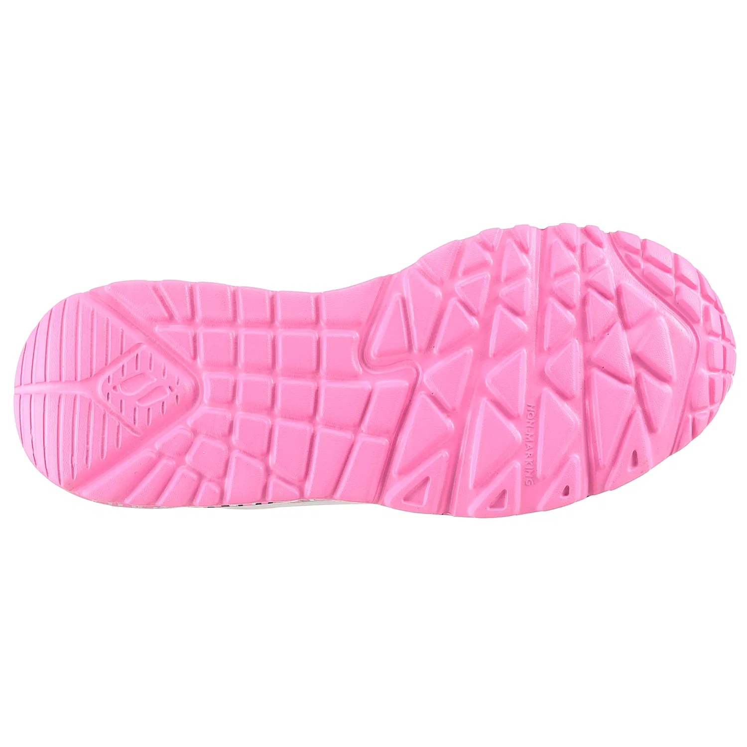 Детские кроссовки с принтом Skechers UNO LITE-LOVELY LUV, White/Pink — фото 4