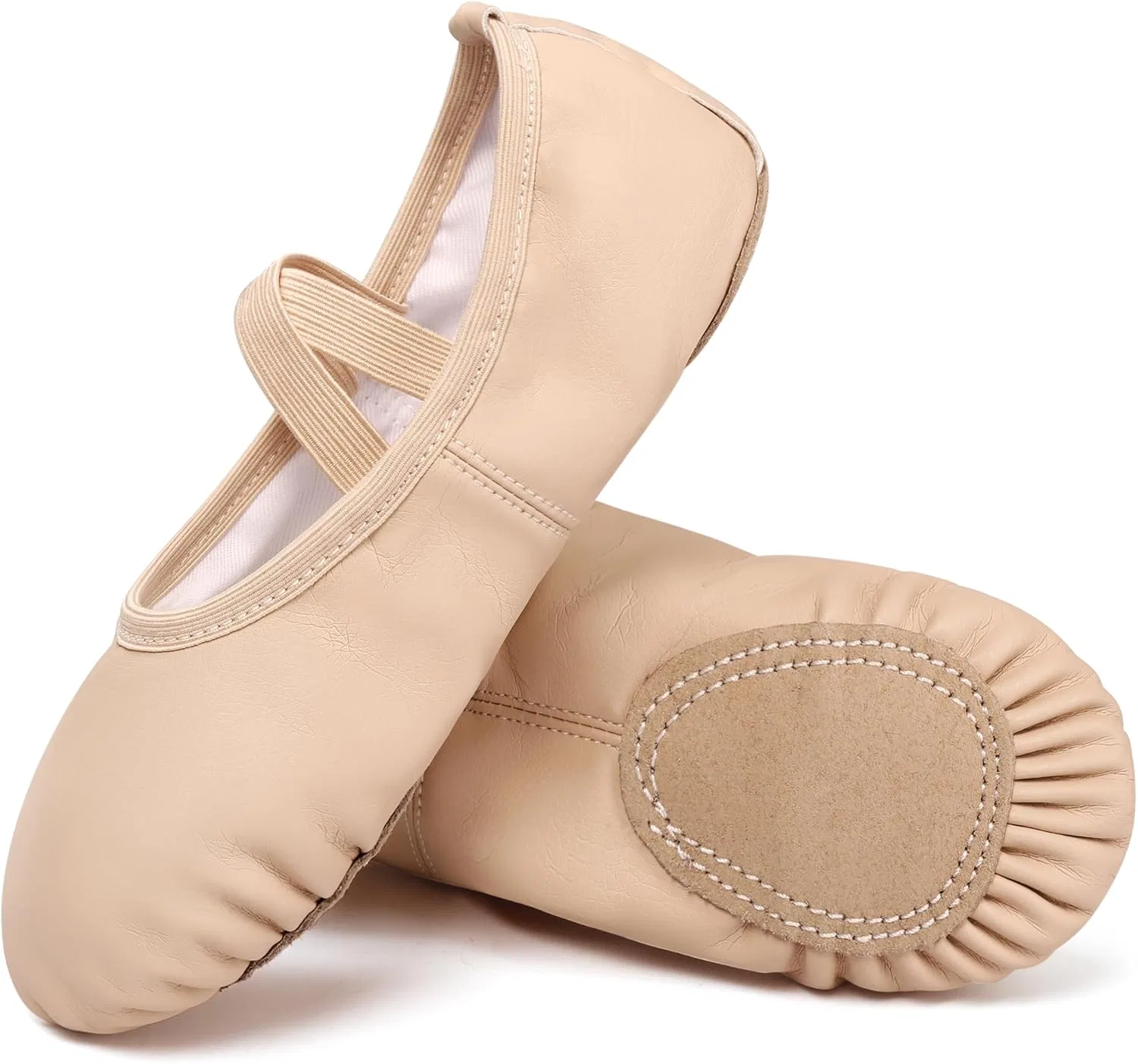 Детские балетки из мягкой кожи Dynadans, Nude