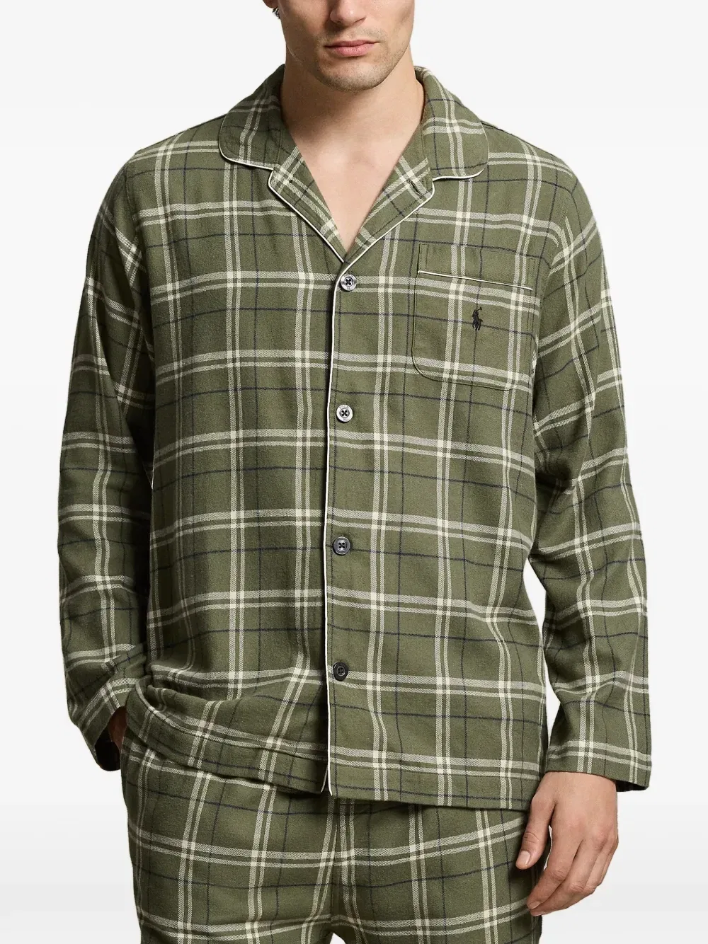 Пижамный комплект из фланели в клетку POLO RALPH LAUREN, зеленый