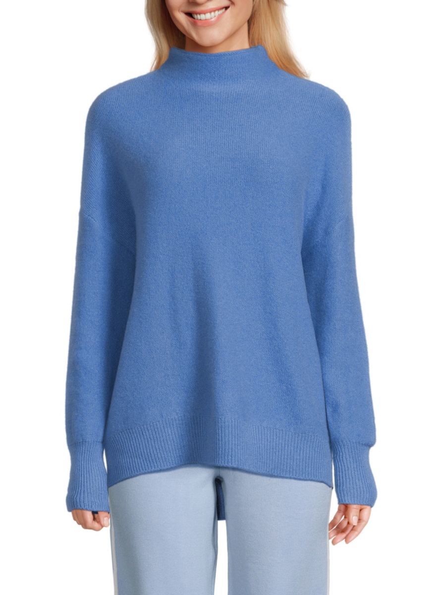 

Свитер со спущенными плечами из 100% кашемира Saks Fifth Avenue, цвет Mid Blue