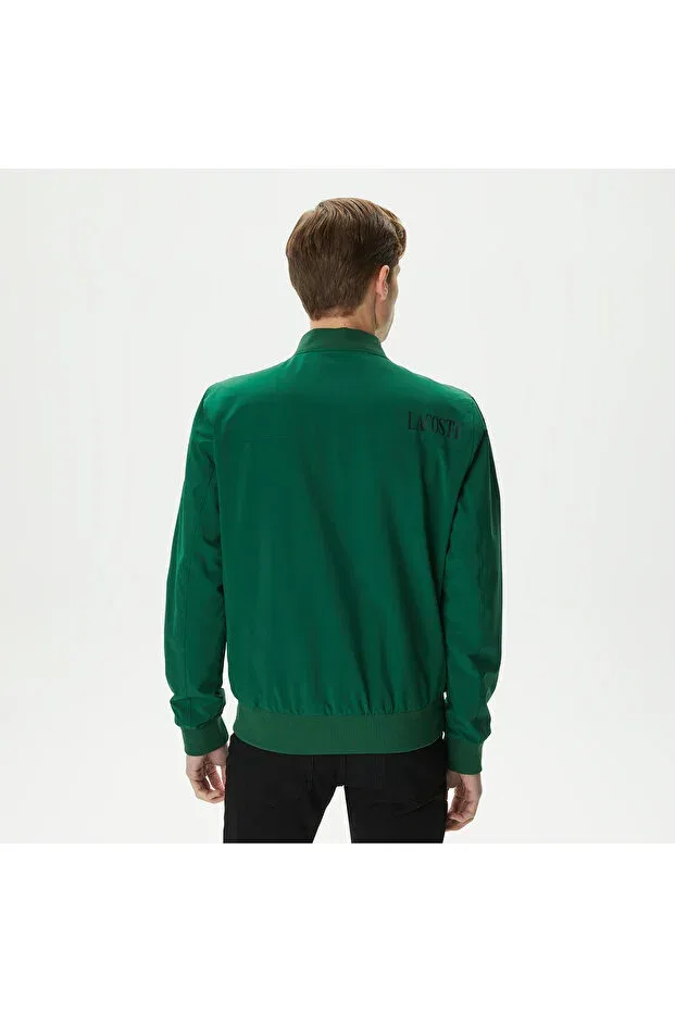 Мужская куртка-бомбер с принтом Lacoste, Зеленый — фото 2
