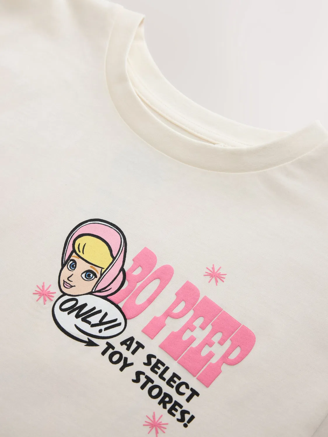 Футболка оверсайз с принтом Toy Story Bo Peep Next, цвет Ecru — фото 4