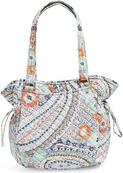 

Женская хлопковая сумочка-сэтчел Vera Bradley Glenna, цитрусовый пейсли