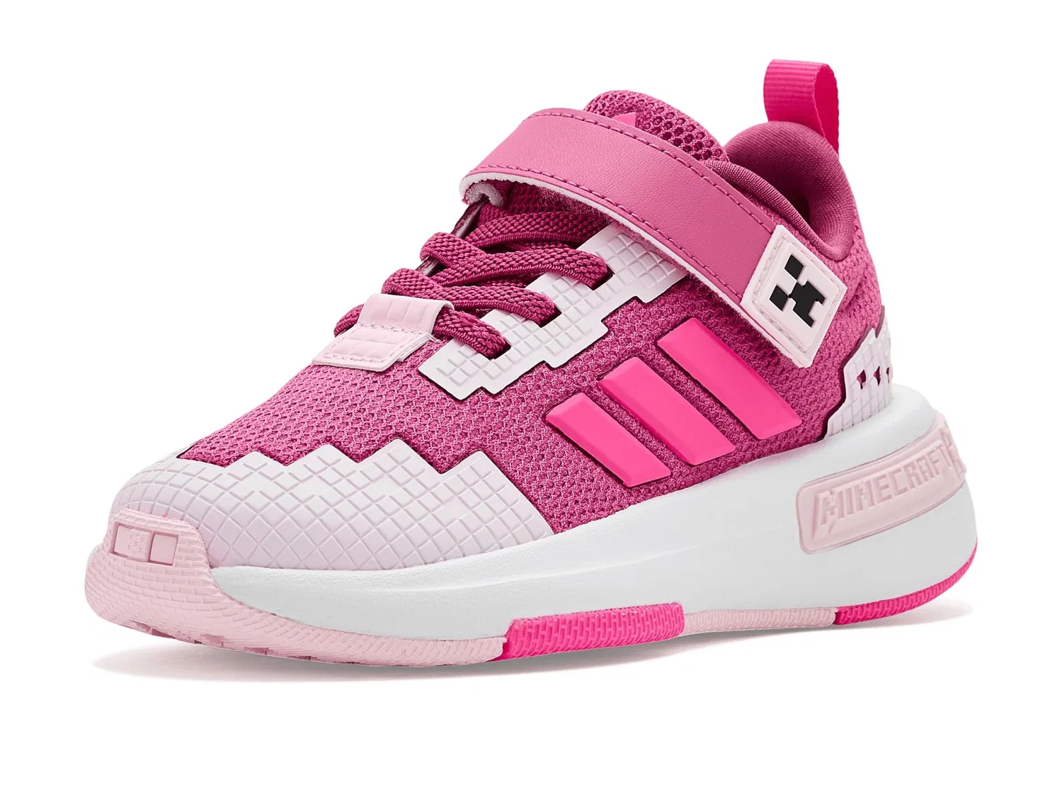 Кроссовки Minecraft Pro (для маленьких детей) Adidas Kids, Dual Magenta/Lucid Pink/Clear Pink