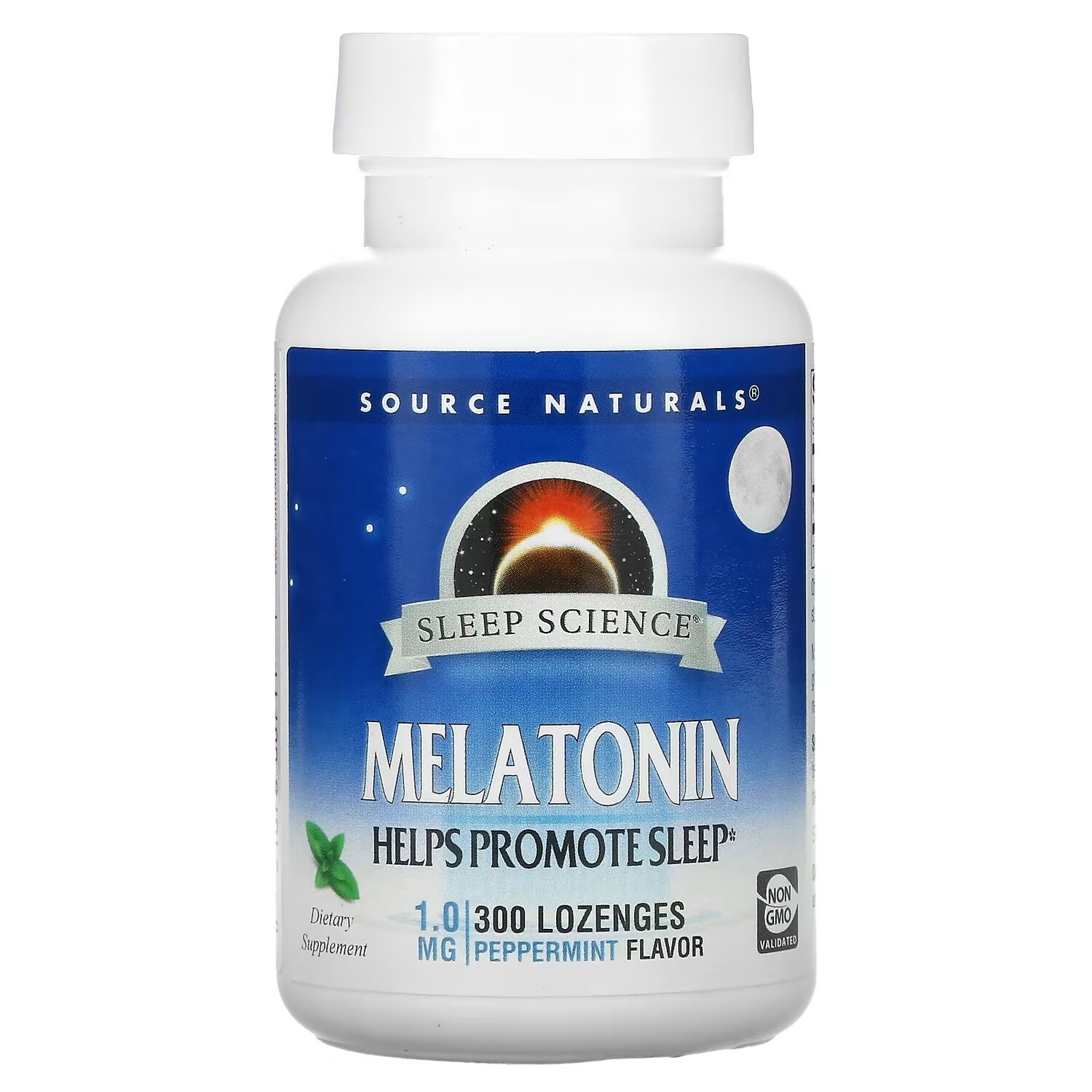 

Source Naturals Sleep Science мелатонин перечная мята 1 мг, 300 пастилок