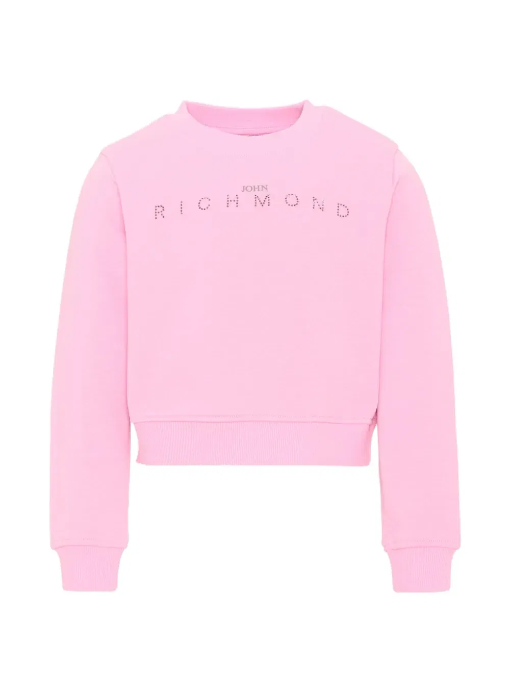 Свитшот с логотипом John Richmond Junior, розовый