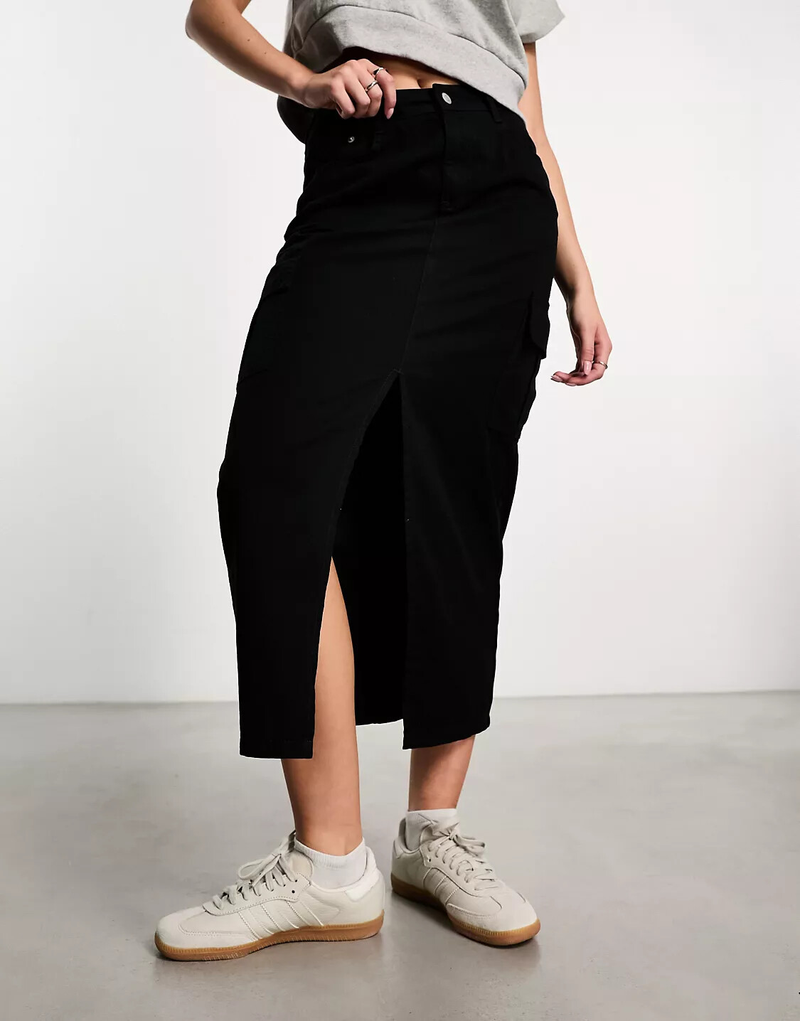 

Юбка New Look Cargo Midaxi, черный