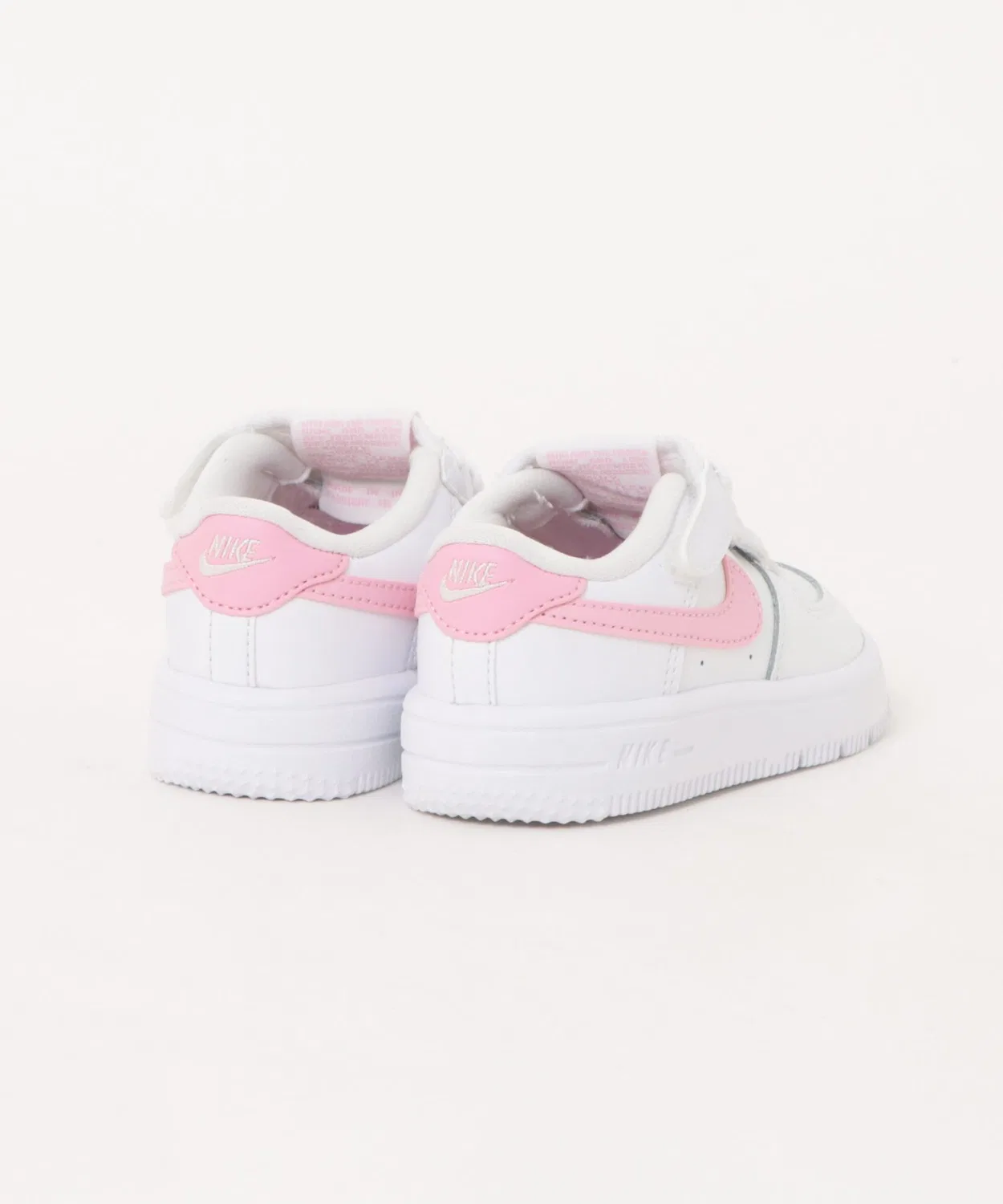 Детские кроссовки с легкой посадкой EasyOn Force 1 LOW TD NIKE, White/Pnkris — фото 2