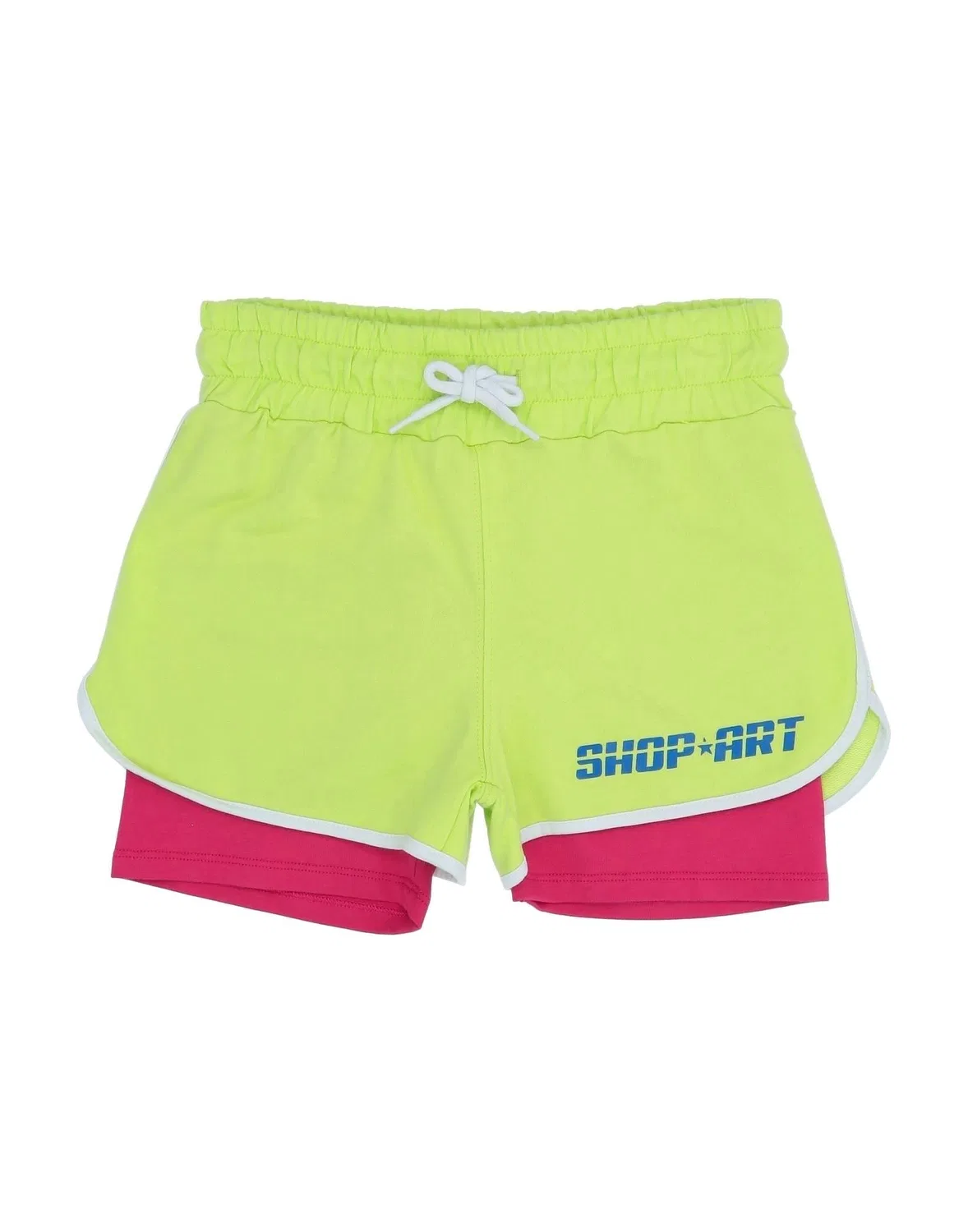 Детские шорты для девочек с принтом Shopart, салатовый
