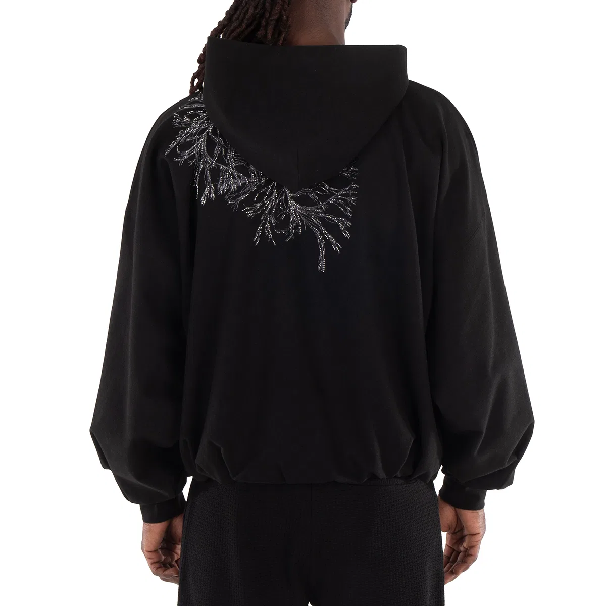 Куртка Embellished Zip-Up Jacket Emporio Armani, Black — фото 3