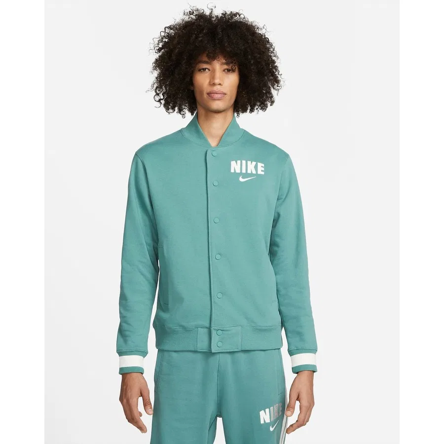 Куртка Nike Sportswear Retro Fleece Varsity, Зеленый