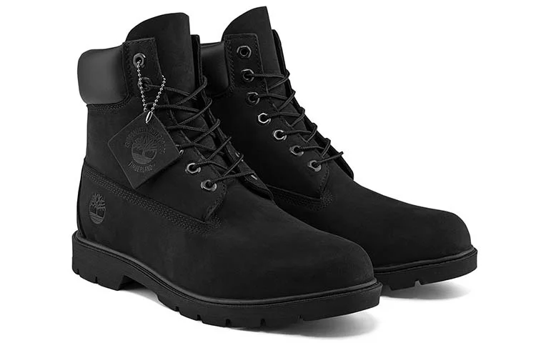 Ботинки мужские Timberland из текстурированной кожи, водонепроницаемые, черные — фото 3